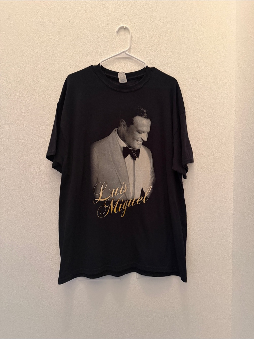 Luis Miguel Black Graphic Short-Sleeve Tee - Men